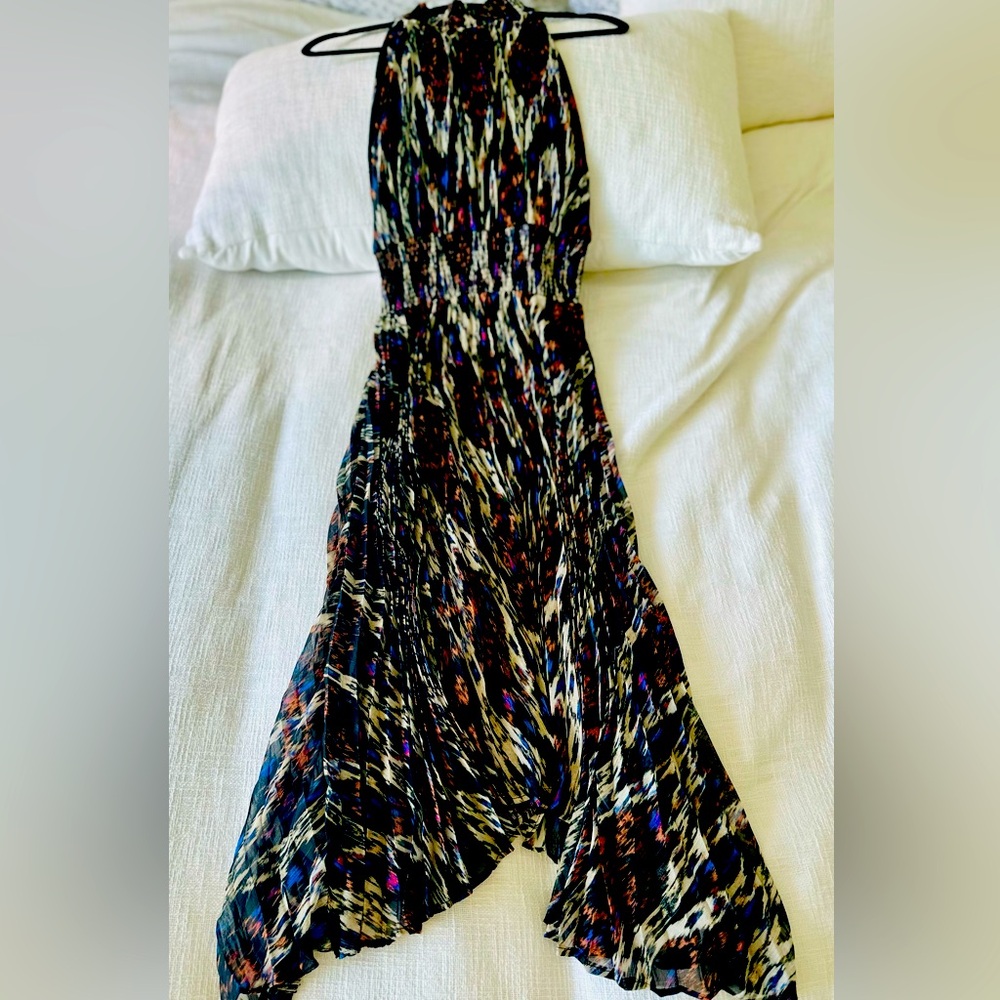 Anthropologie Multicolor Halter Maxi Dress